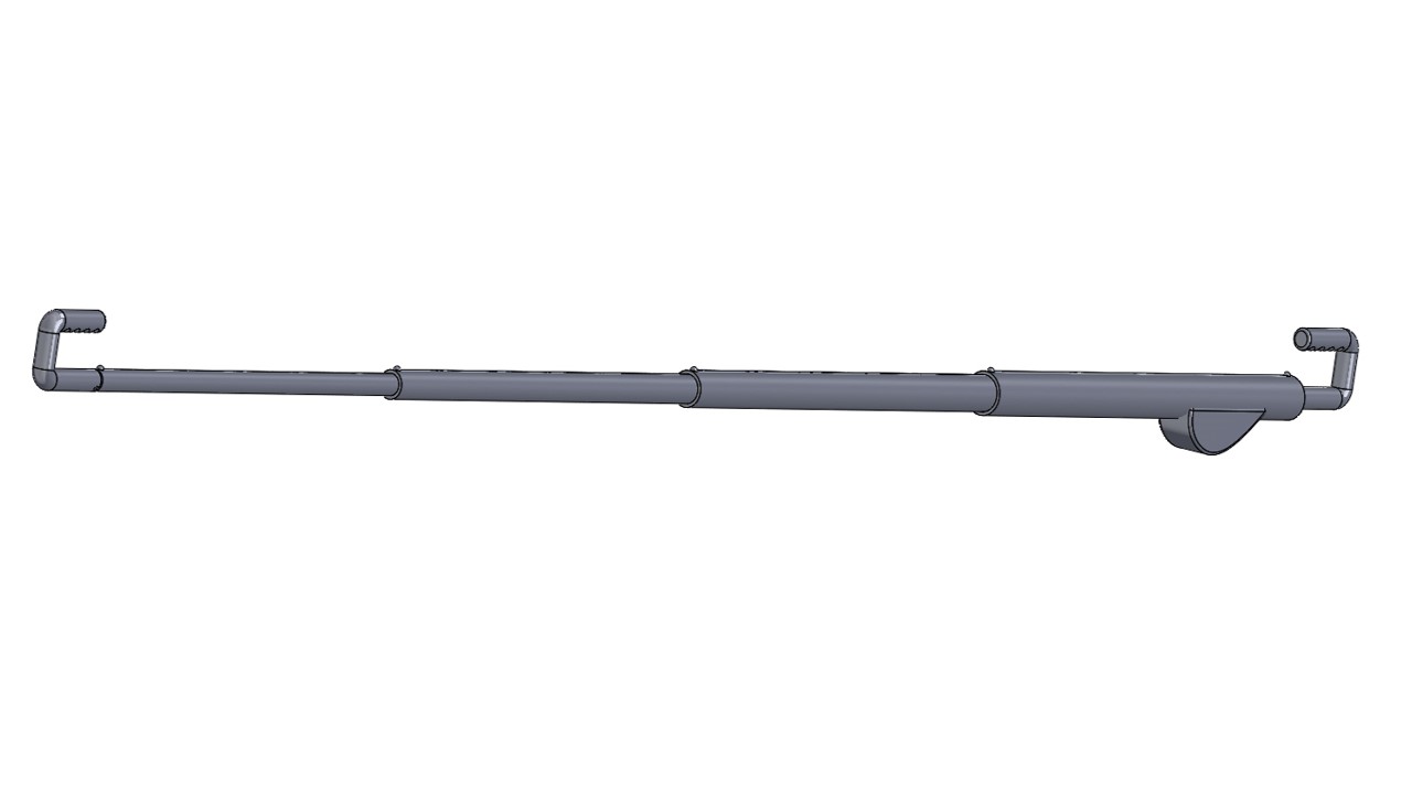 Guiding cane 3d render